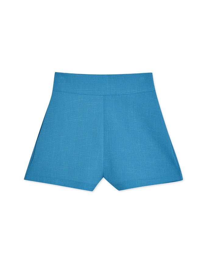 Plain Color High Waisted Shorts