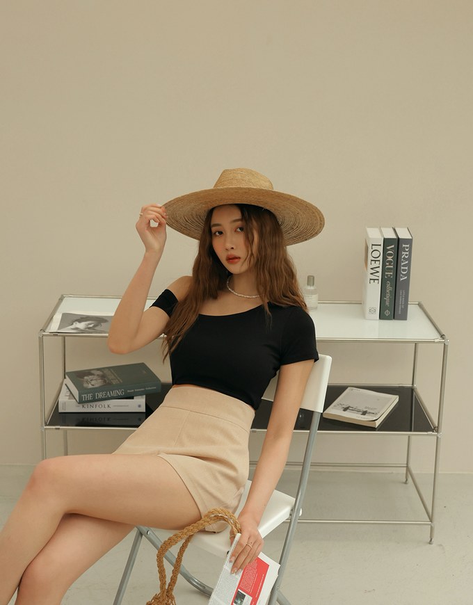 Plain Color High Waisted Shorts