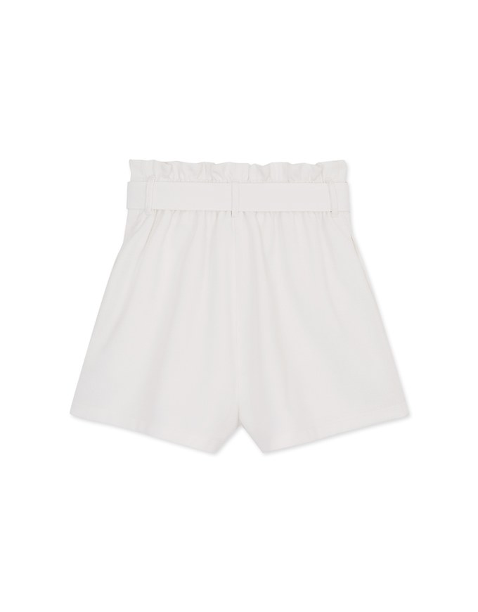 Paperbag Belted Wide Shorts