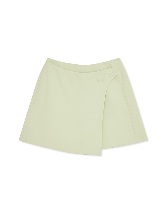 Edgy Chic Side Buttoned Skorts
