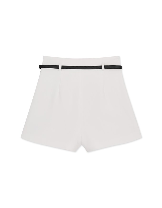 Arc Pleated Shorts (With Belt)