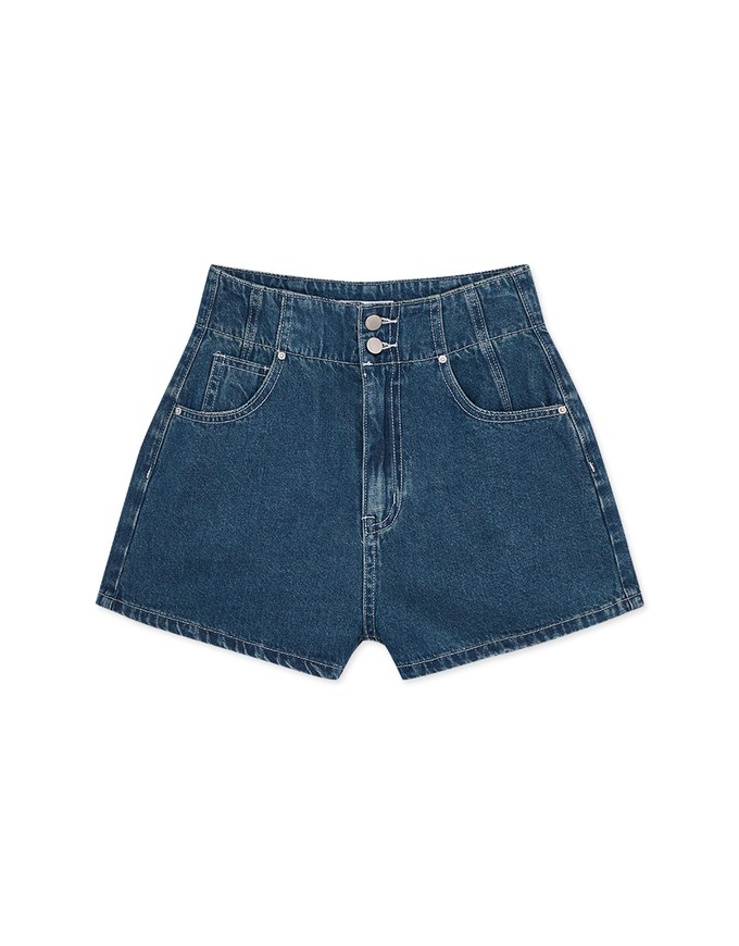 【Den!m LITE】Perfect Waistline Denim SHORTS Lightweigth Fabric Extra High Waisted Slimming Jeans Skirt DNA