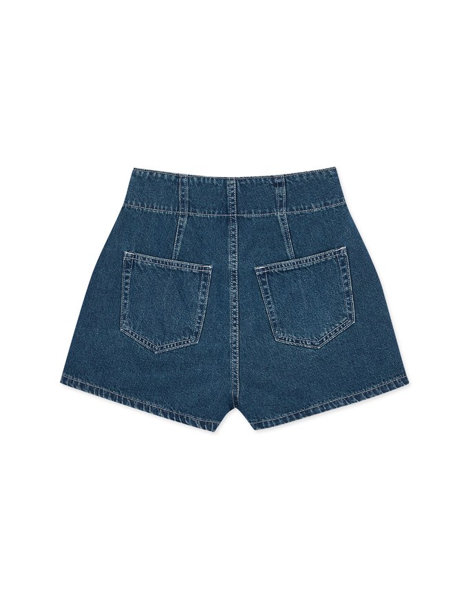 【Den!m LITE】Perfect Waistline Denim SHORTS Lightweigth Fabric Extra High Waisted Slimming Jeans Skirt DNA