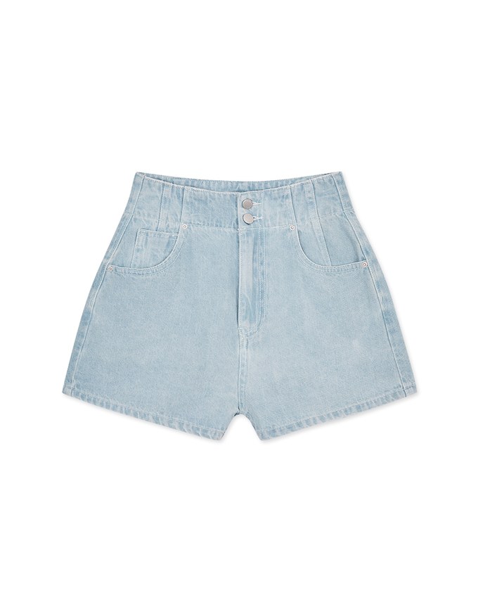 【Den!m LITE】Perfect Waistline Denim SHORTS Lightweigth Fabric Extra High Waisted Slimming Jeans Skirt DNA