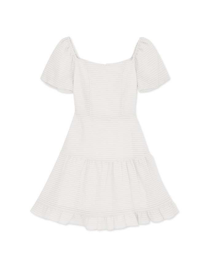 Sweet French Style Plaid Tiered Dress
