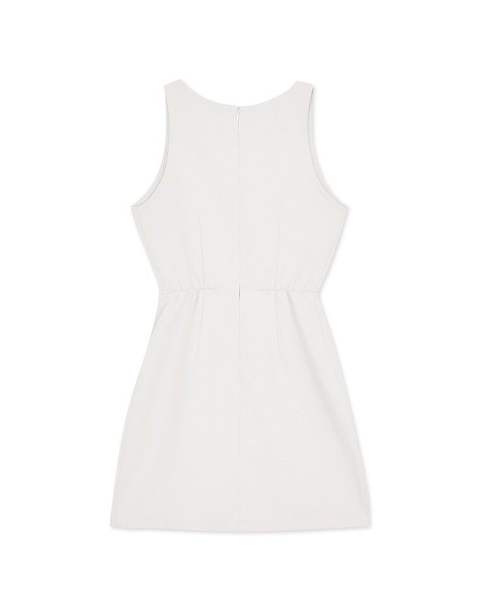 Edgy Smart V Neck Mini Dress