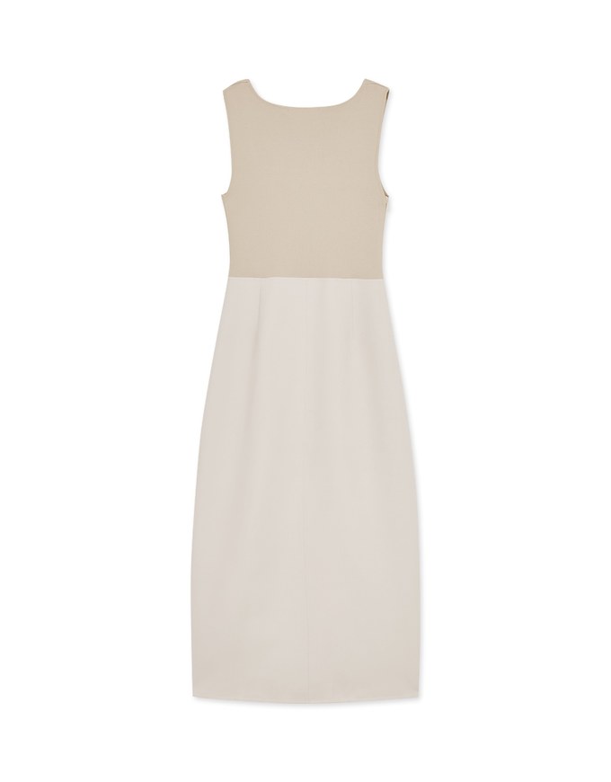 Spliced Slit Tank Maxi Dress
