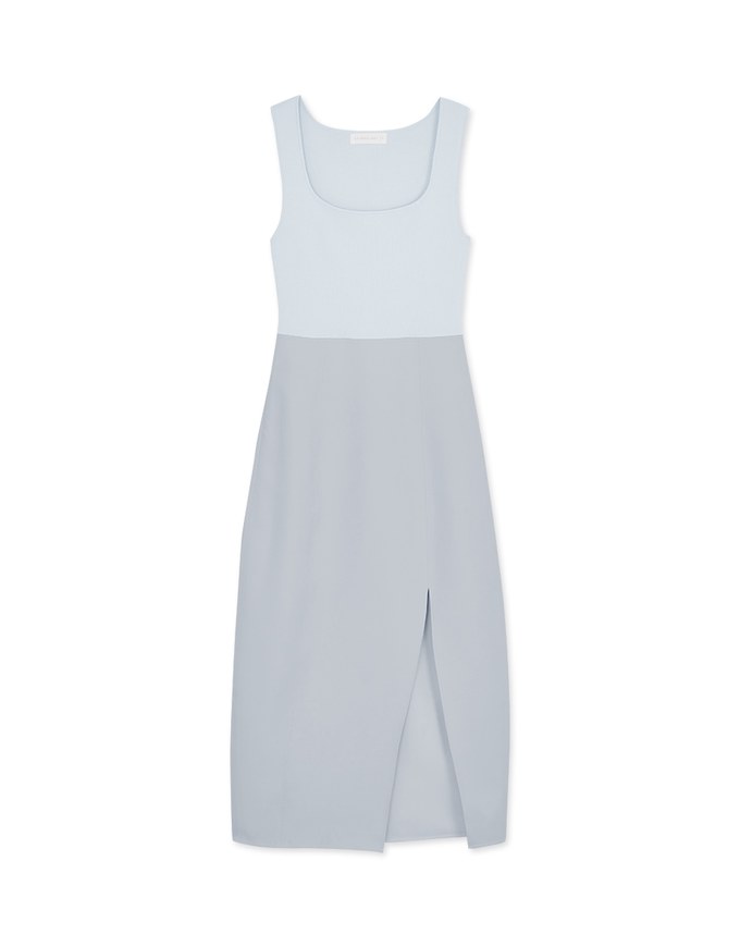 Spliced Slit Tank Maxi Dress