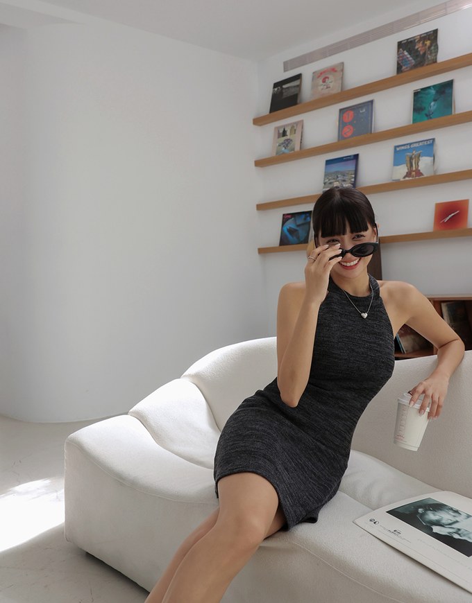 Halter Bodycon Mini Dress (With Padding)