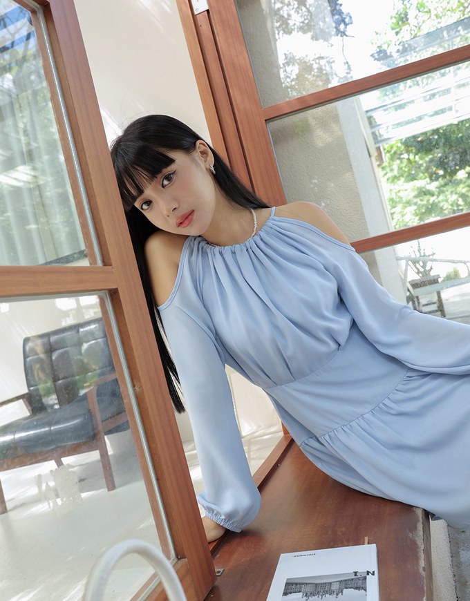 Sweet Sultry Shuolder Cut Out Mini Dress