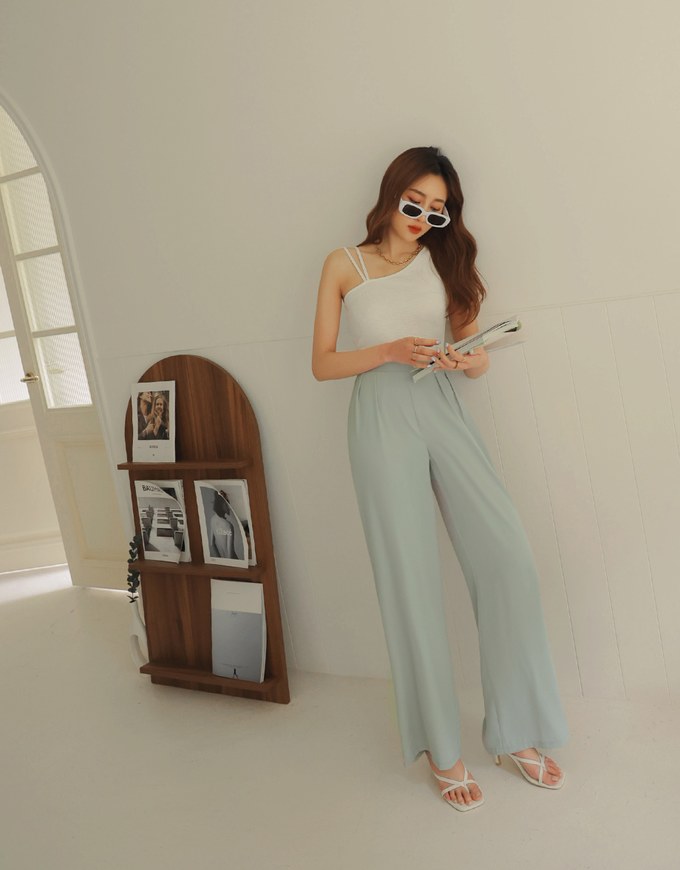 Casual Asymmetric Tank Jumpsuit