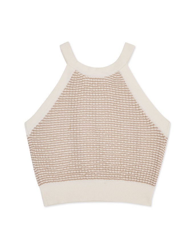 Très Chic Halter Knit Top