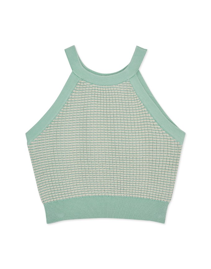 Très Chic Halter Knit Top
