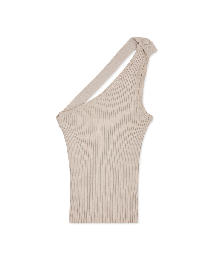 3way One Shoulder Knit Top