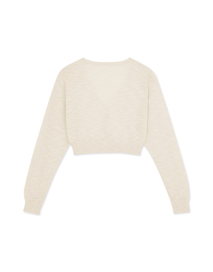 Sheer Mixed Yarn Knit Top
