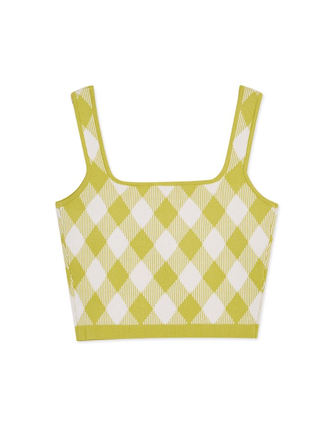 Summer Checkered Tank Top