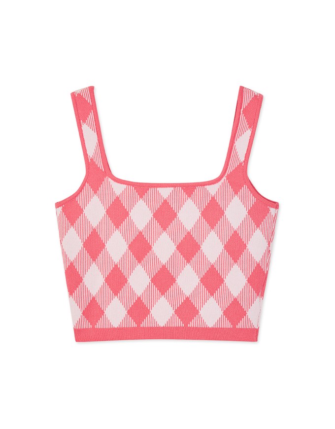 Summer Checkered Tank Top