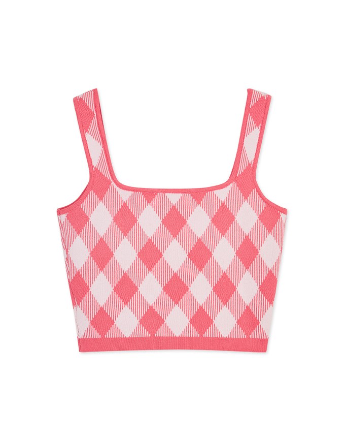 Summer Checkered Tank Top
