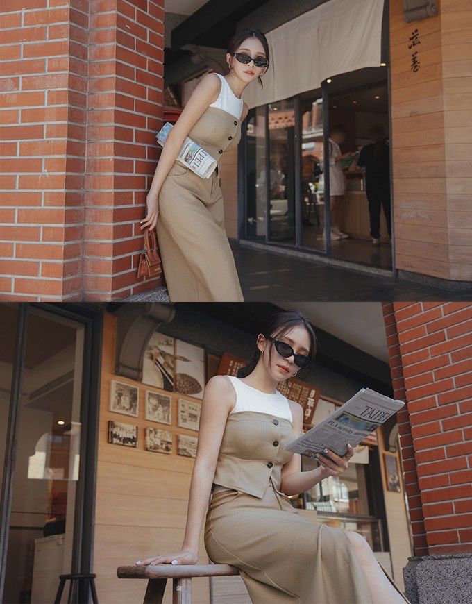 【Elecher's Design】Bra Padded Suit Vest Corset Top (with removable straps )