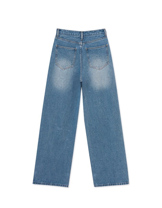 【Elecher's Design】BOSS MOM Distressed Denim Jeans