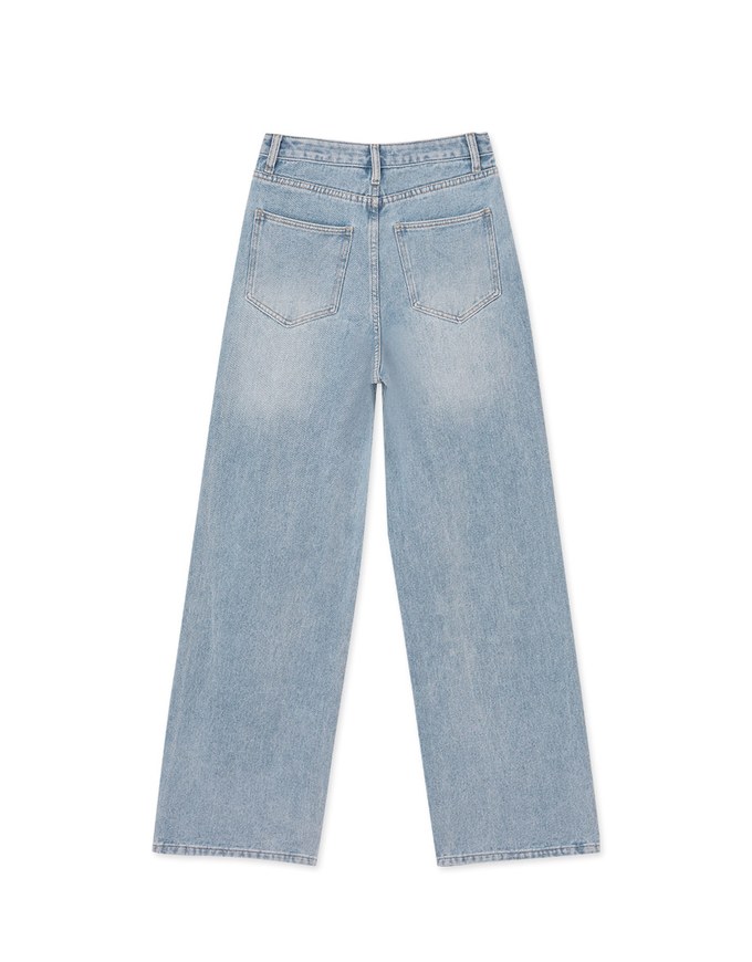 【Elecher's Design】BOSS MOM Distressed Denim Jeans