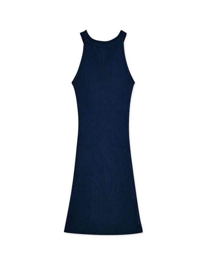HalterHollow Bodycon Wrap Mini Dress