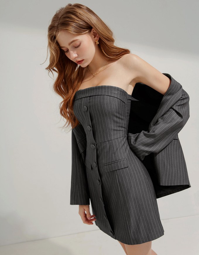 Bra Padded Mini Tube Dress (With Padding)