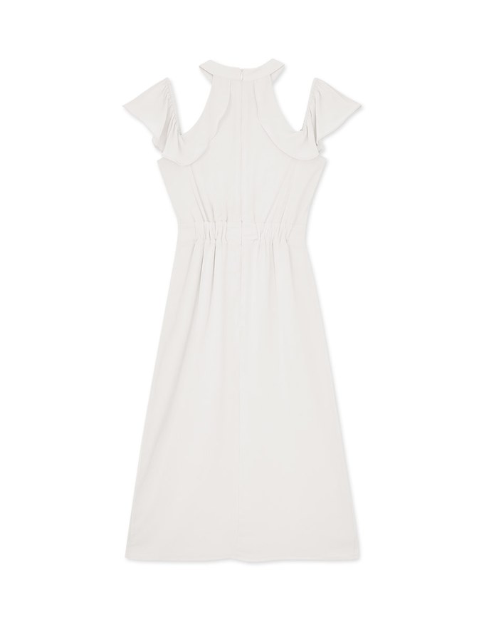 Qipao DRESS Cheongsam Collar Off Shoulder Slit Midi Dress