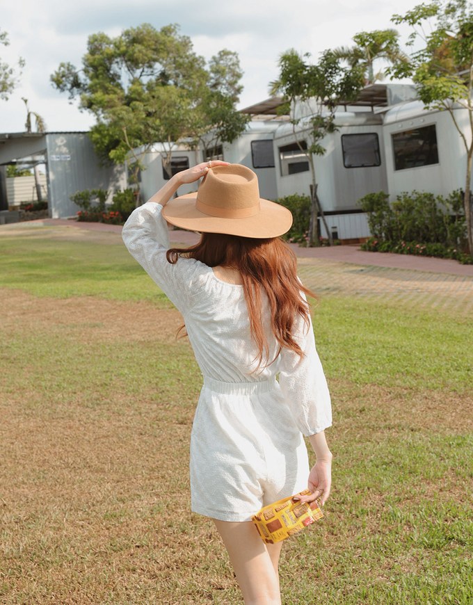 V-Neck Lace Jumpsuit