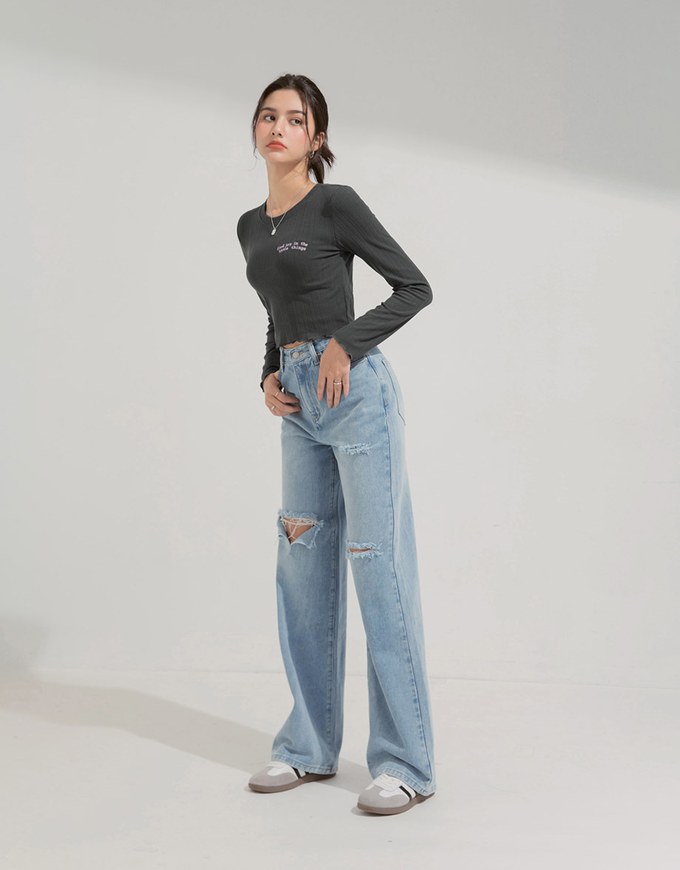 Fungus Roll Long Sleeve Top