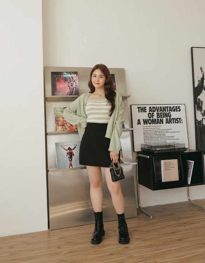 Premium Corset Waistline Short Skirt