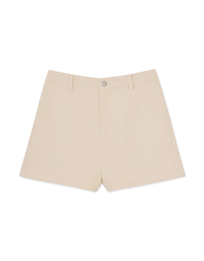 Textured Thick Wide Hem Shorts