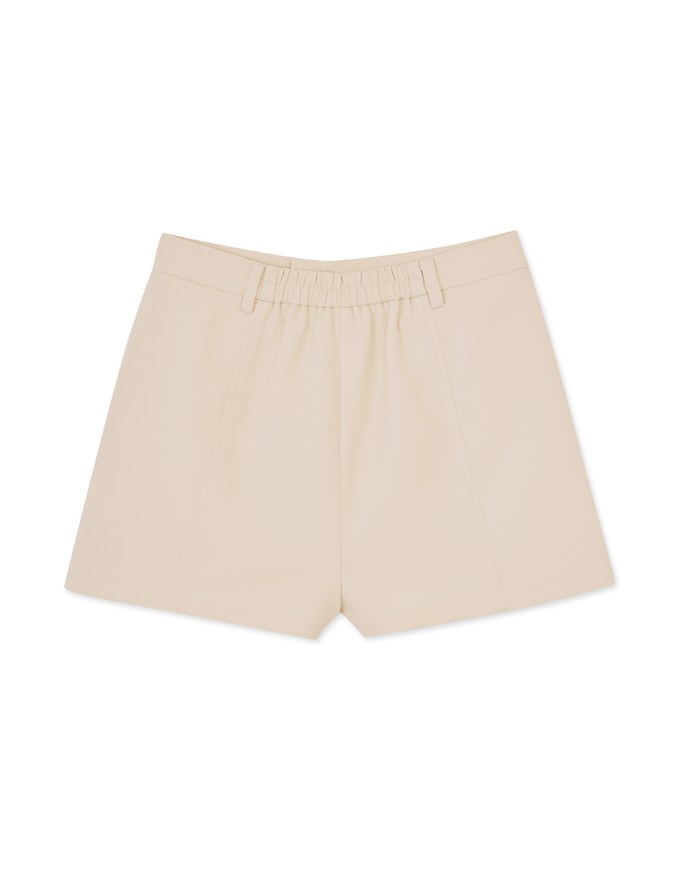 Textured Thick Wide Hem Shorts