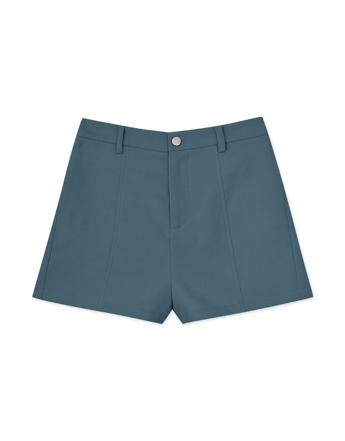 Textured Thick Wide Hem Shorts