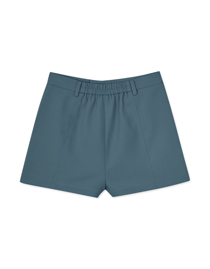 Textured Thick Wide Hem Shorts