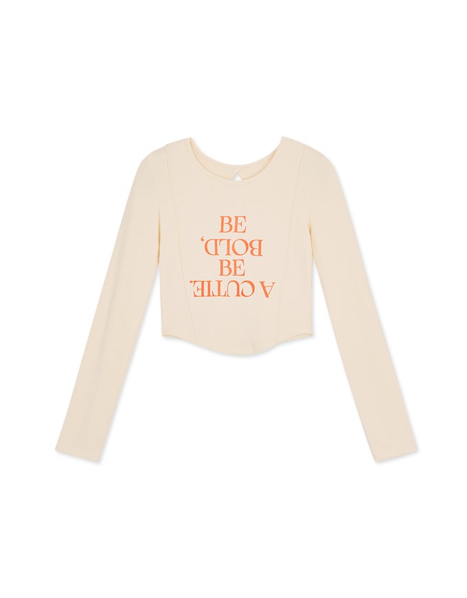 【SHIUAN'S DESIGN】Back Cut Out Fitted Top