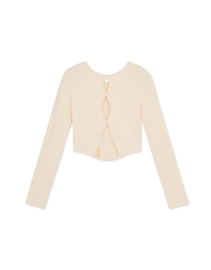 【SHIUAN'S DESIGN】Back Cut Out Fitted Top