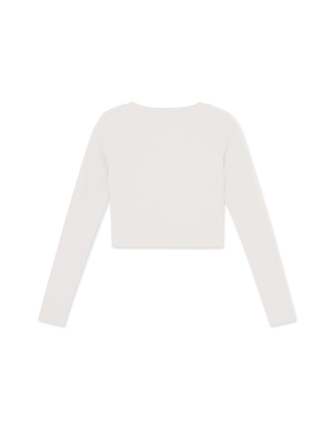 Dimensional Stitching Line Long Sleeve Top
