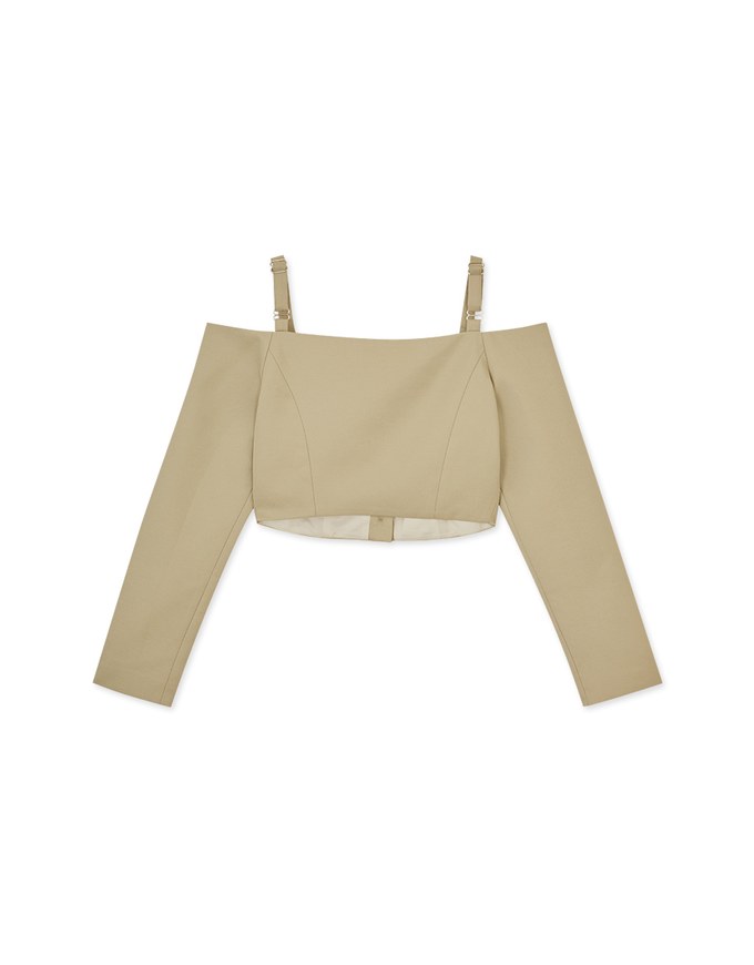 Off Shoulder Buttoned Top