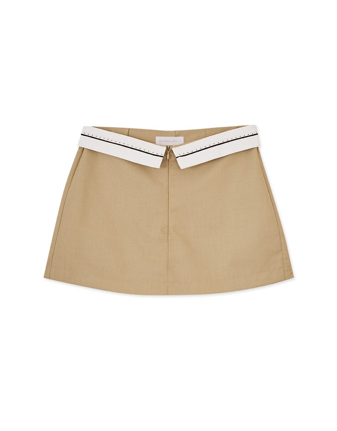 Iconic Lapel Waist Skorts