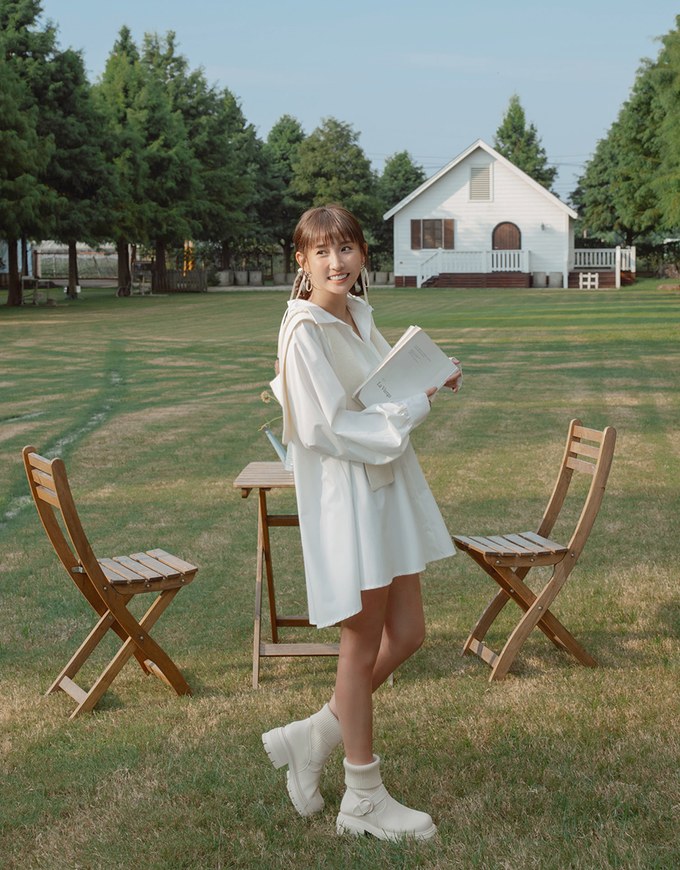 【MEIGO's Design】Boyfriend’s Style Loose Shirt Dress