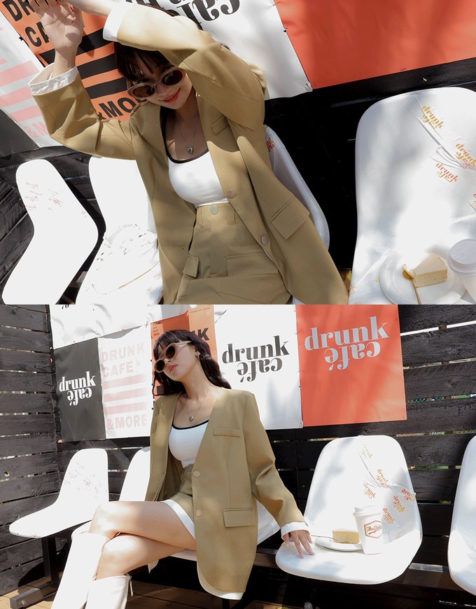 Layered Loose Blazer