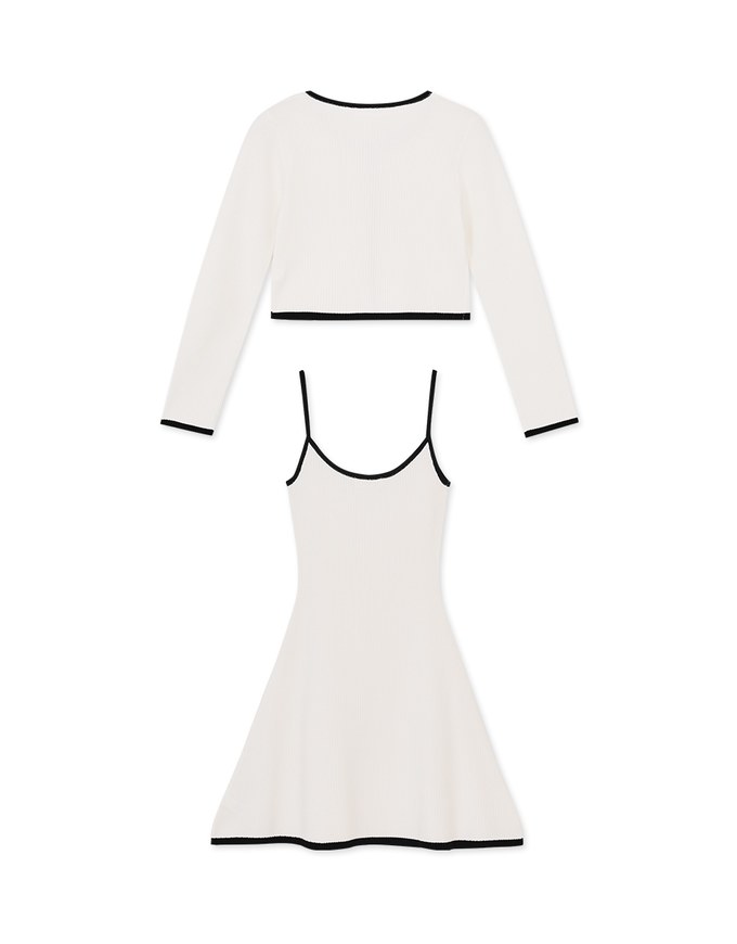 Soigné Knit Bodycon Dress Set