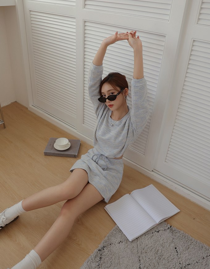 Comfortable Cotton Blended Skorts Set