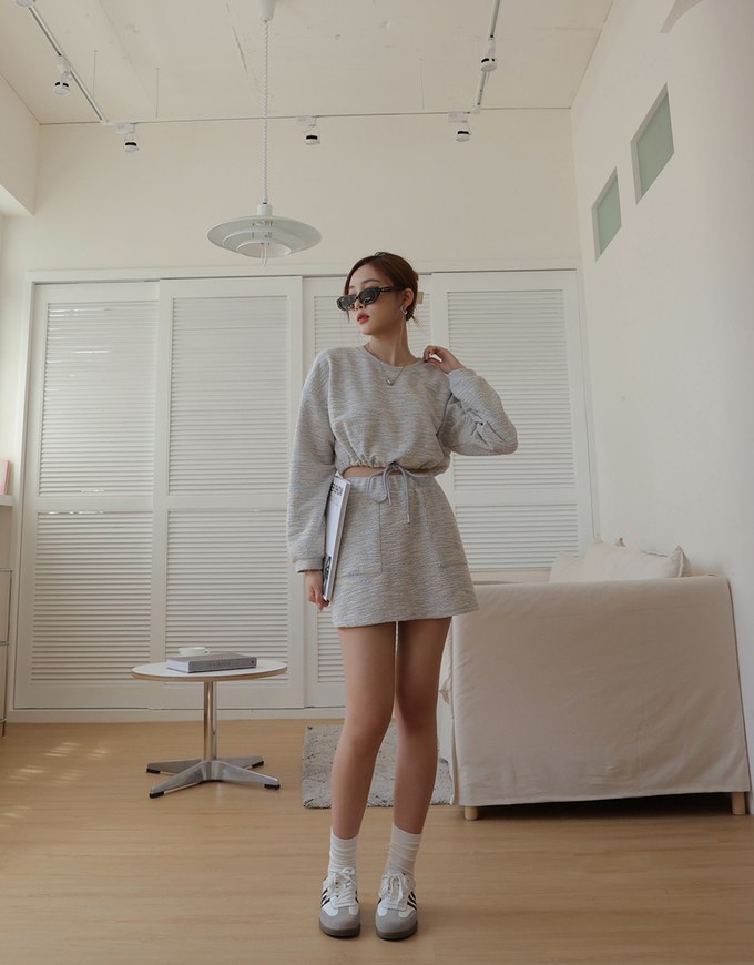 Comfortable Cotton Blended Skorts Set