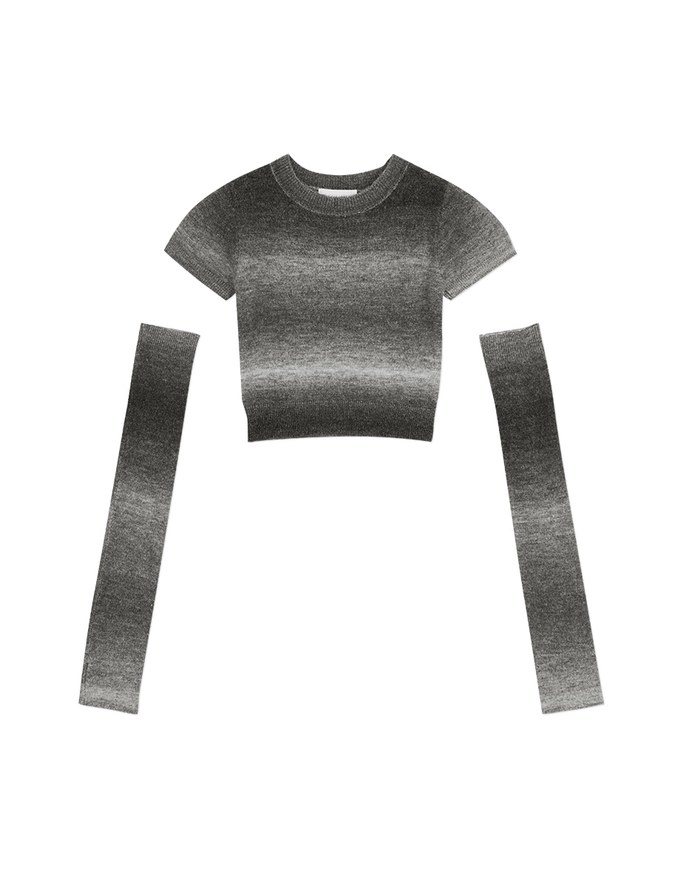 【SHIUAN'S DESIGN】Unicorn Gradient Knit Oversleeve Top