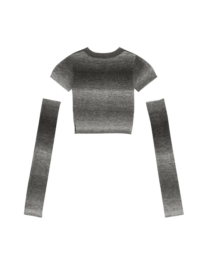 【SHIUAN'S DESIGN】Unicorn Gradient Knit Oversleeve Top