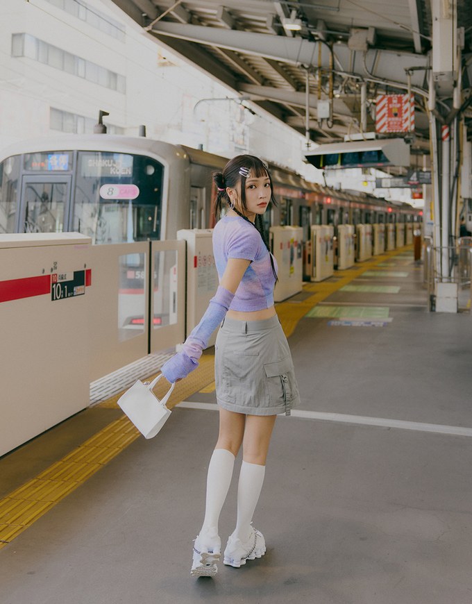 【SHIUAN'S DESIGN】Unicorn Gradient Knit Oversleeve Top