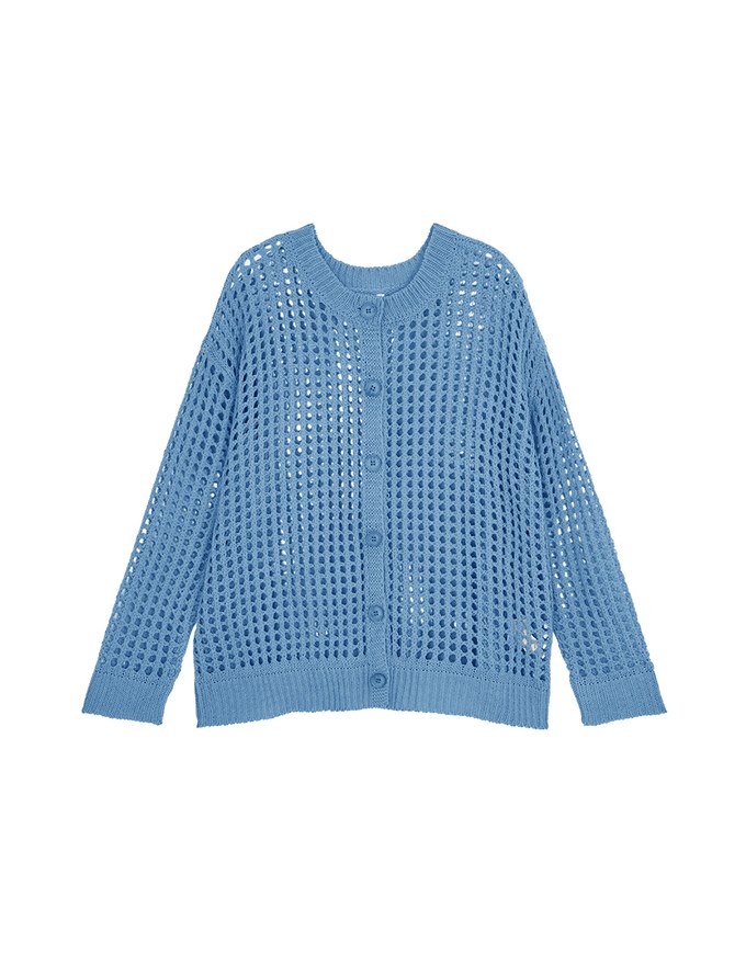 【SHIUAN'S DESIGN】2way Holey Loose Knit Top