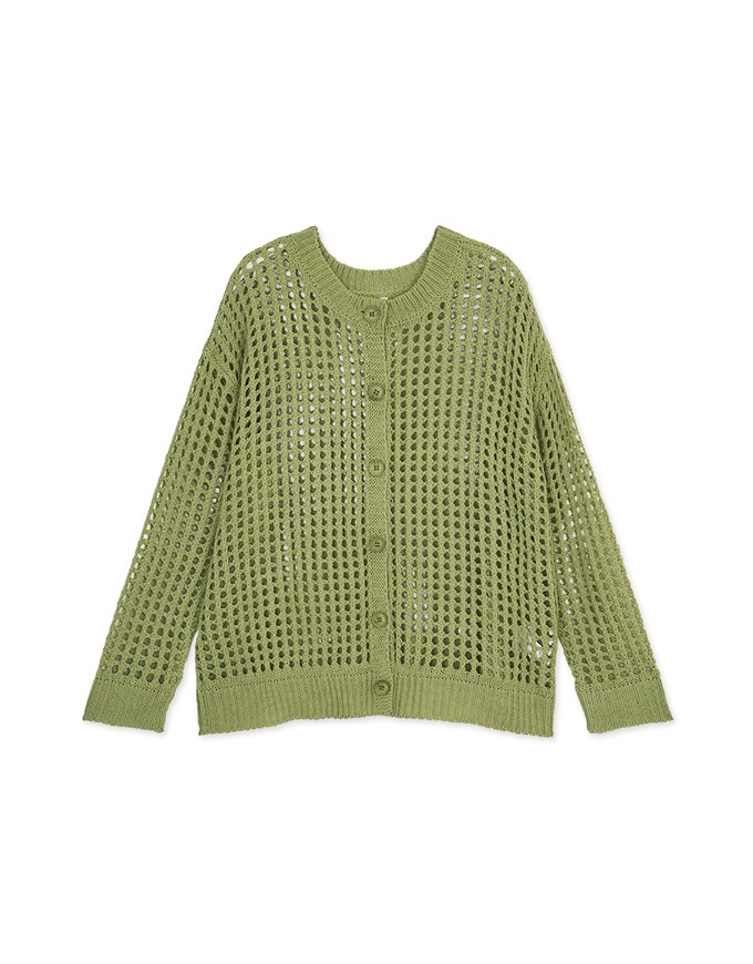 【SHIUAN'S DESIGN】2way Holey Loose Knit Top